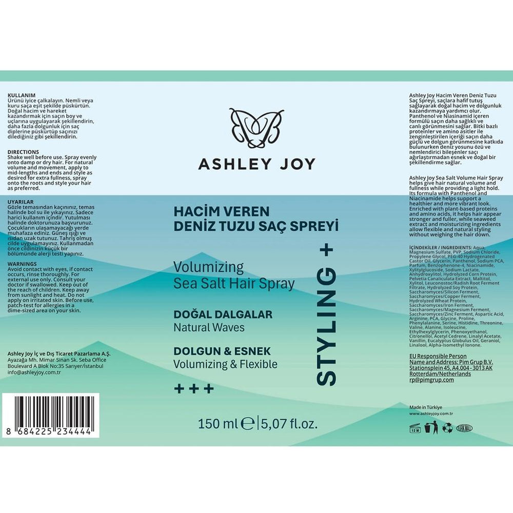 Ashley Joy Sea Salt Hair Spray for Waves & Texture 150 ml