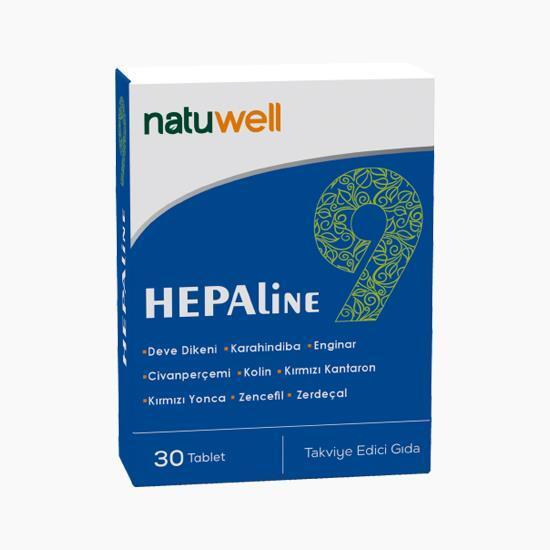 Natuwell Hepaline 30 Tablet - Natural Liver Health Supplement with Milk Thistle, Dandelion, Artichoke - Vitamin & Supplement