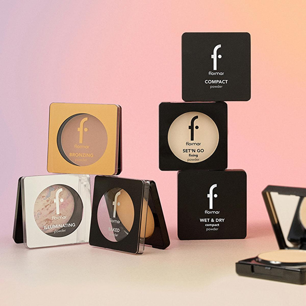 Flormar Baked Powder Pudra 029 Porcelain Ivory - Matte Finish, Long-Lasting Makeup with Vitamin E - view 8
