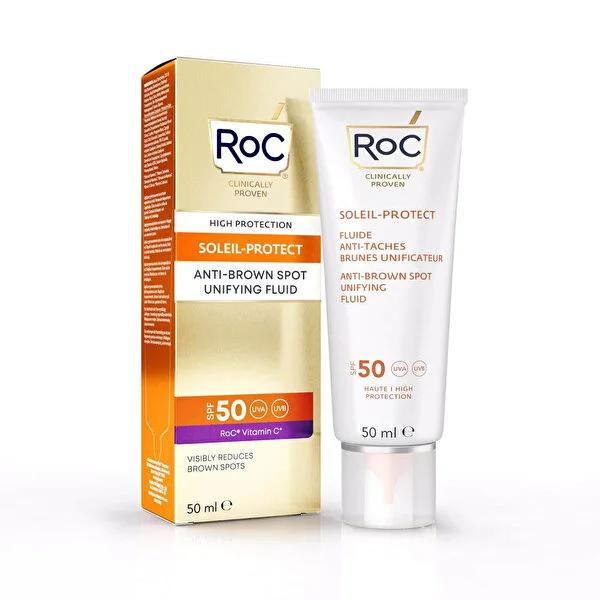 Roc Sunscreen Cream SPF 50 - Anti-Brown Spot, Vitamin C Derivative, 1.69 fl oz Roc Sunscreen Cream SPF 50 - Anti-Brown Spot & Brightening sunscreen cream, anti-brown spot, SPF 50, vitamin C derivative, sun protection, skincare, hyperpigmentation treatment, skin brightening, antioxidant skincare, daily sun protection, outdoor skincare, hyperpigmentation solution, skincare routine, skin health, radiant skin, protected skin