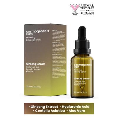 cosmogenesis-labs-renewing-ginseng-serum-30ml, ginseng-serum-application-on-skin Cosmogenesis Labs Renewing Ginseng Serum - Revitalize Skin | 30 ml Cosmogenesis Labs Renewing Ginseng Serum cosmogenesis-labs, renewing-ginseng-serum, skincare, anti-aging, wrinkle-reducing, moisturizing, hyaluronic-acid, natural-ingredients, ai-generated, adults