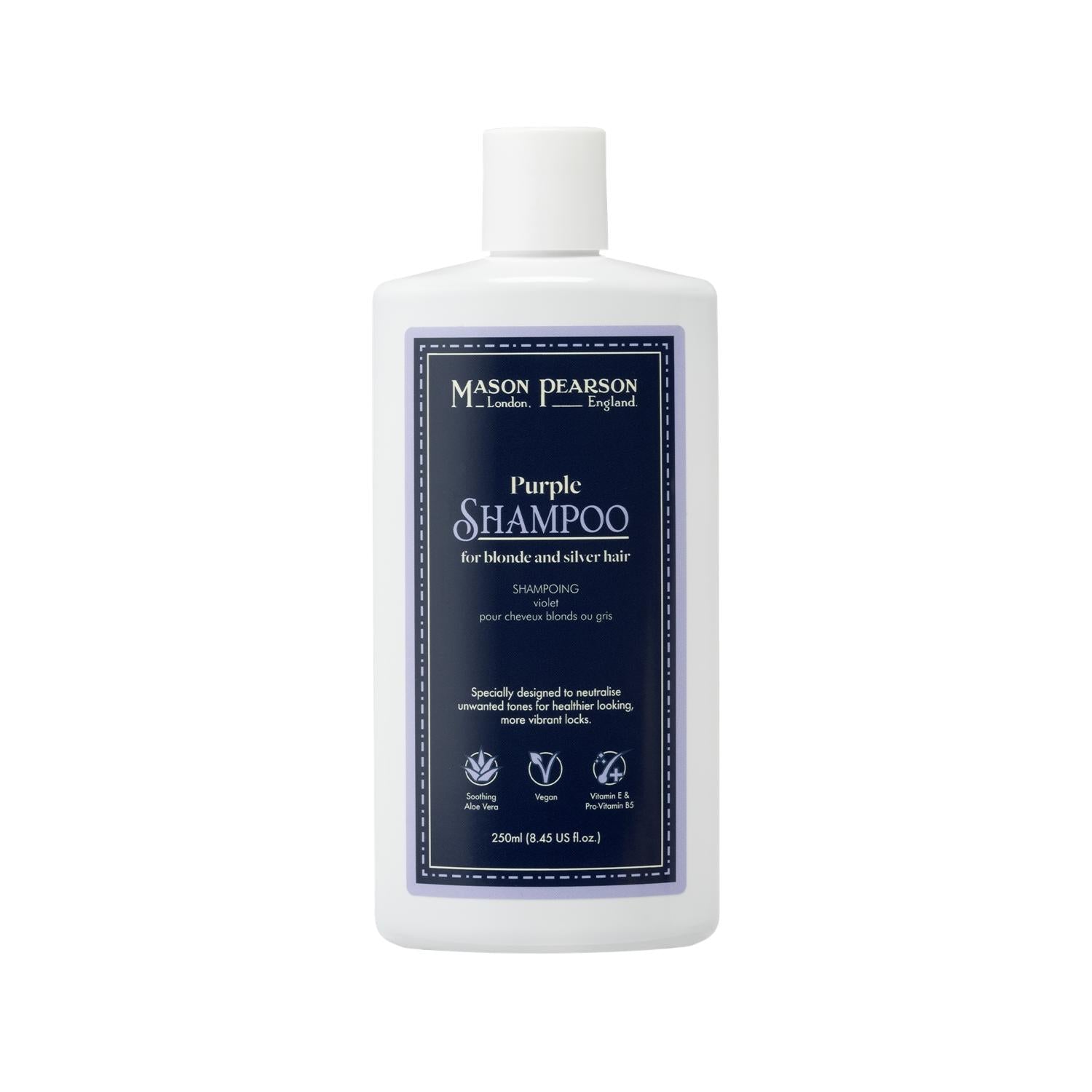 Mason Pearson Purple Shampoo for Blonde & Grey Hair - 8.45 fl oz Toning Shampoo Mason Pearson Purple Shampoo for Blonde & Grey Hair Purple Shampoo, Blonde Hair Care, Grey Hair Toning, Mason Pearson, Color-Treated Hair Products, Toning Shampoo, Hair Care, Blonde Hair, Grey Hair, Brassy Tone Correction, Vibrant Hair Color, Hair Color Maintenance