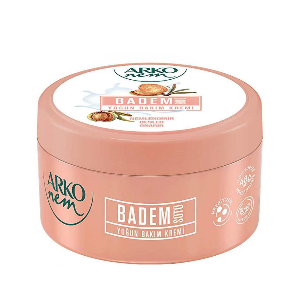Arko Vegan Moisturizing Cream with Prebiotics - Long-Lasting Hydration, Natural Skincare, Alcohol-Free, 8.45 fl - Face Cream