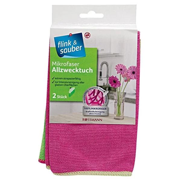 Flink & Sauber Microfiber Cleaning Cloth - Chemical-Free, Reusable, Multi-Surface Cloth for Steel, Glass, Furniture - Pack of 2 Flink & Sauber Microfiber Cloth - Chemical-Free Cleaning microfiber cleaning cloth, chemical-free cleaning, reusable cleaning cloth, multi-surface cleaning, eco-friendly cleaning products, household cleaning essentials, environmentally friendly cleaning, cleaning cloth, microfiber cloth, sustainable cleaning solutions