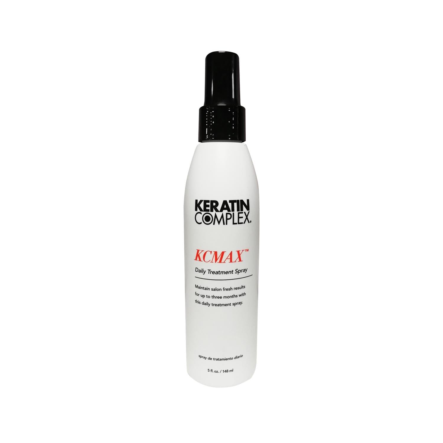 Keratin Complex KCMAX Daily Treatment Hair Care Spray for Damaged Hair - 148ml Bottle Keratin Complex KCMAX Daily Hair Treatment Spray Keratin hair spray, Daily hair treatment, Hair care products, Keratin Complex KCMAX, Hair nourishment spray, Hair repair, Damaged hair care, Processed hair treatment, Daily hair nourishment, Hair strengthening spray