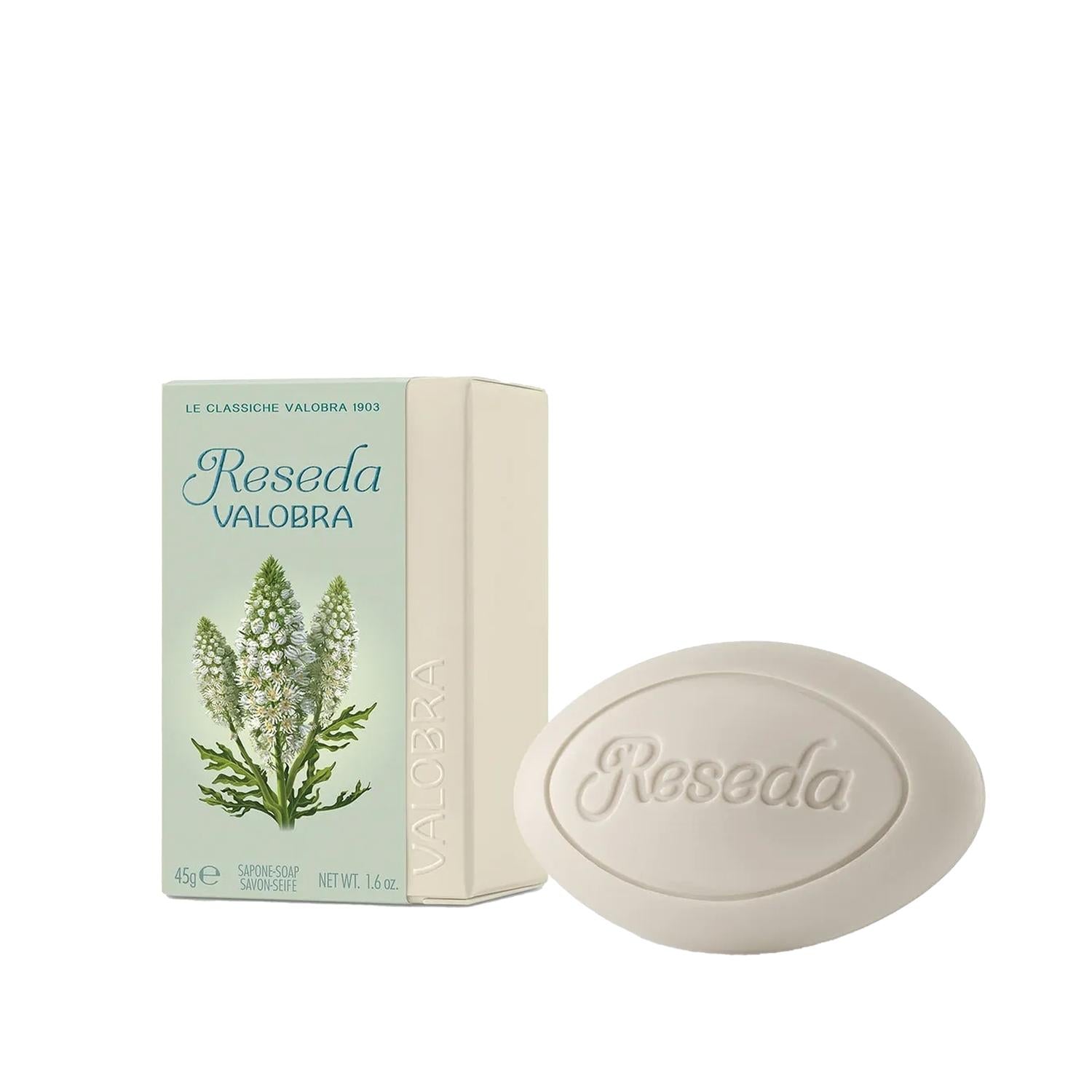 Valobra Reseda Soap - 45g Gentle Cleansing for Personal Hygiene - Valobra Valobra Reseda Soap 45g - Gentle & Effective Valobra Reseda soap, 45 g soap, personal hygiene soap, Reseda soap, Valobra soap, gentle cleansing soap, travel soap, trusted soap brand, personal hygiene products, soap for daily use