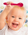 Babyjem Baby Utensil Set - Soft Baby Fork and Spoon for Self-Feeding, Dishwasher Safe - Baby Care