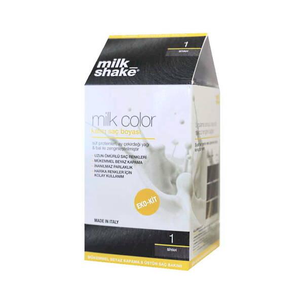 Milk Shake Black Hair Dye - Long-Lasting, Nourishing, Easy At-Home Application - Hair Dye