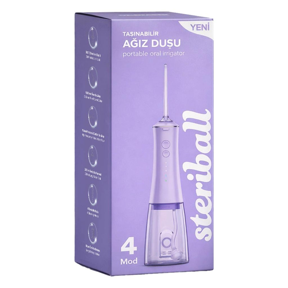 Steriball Portable Oral Irrigator for Deep Cleaning Lilac