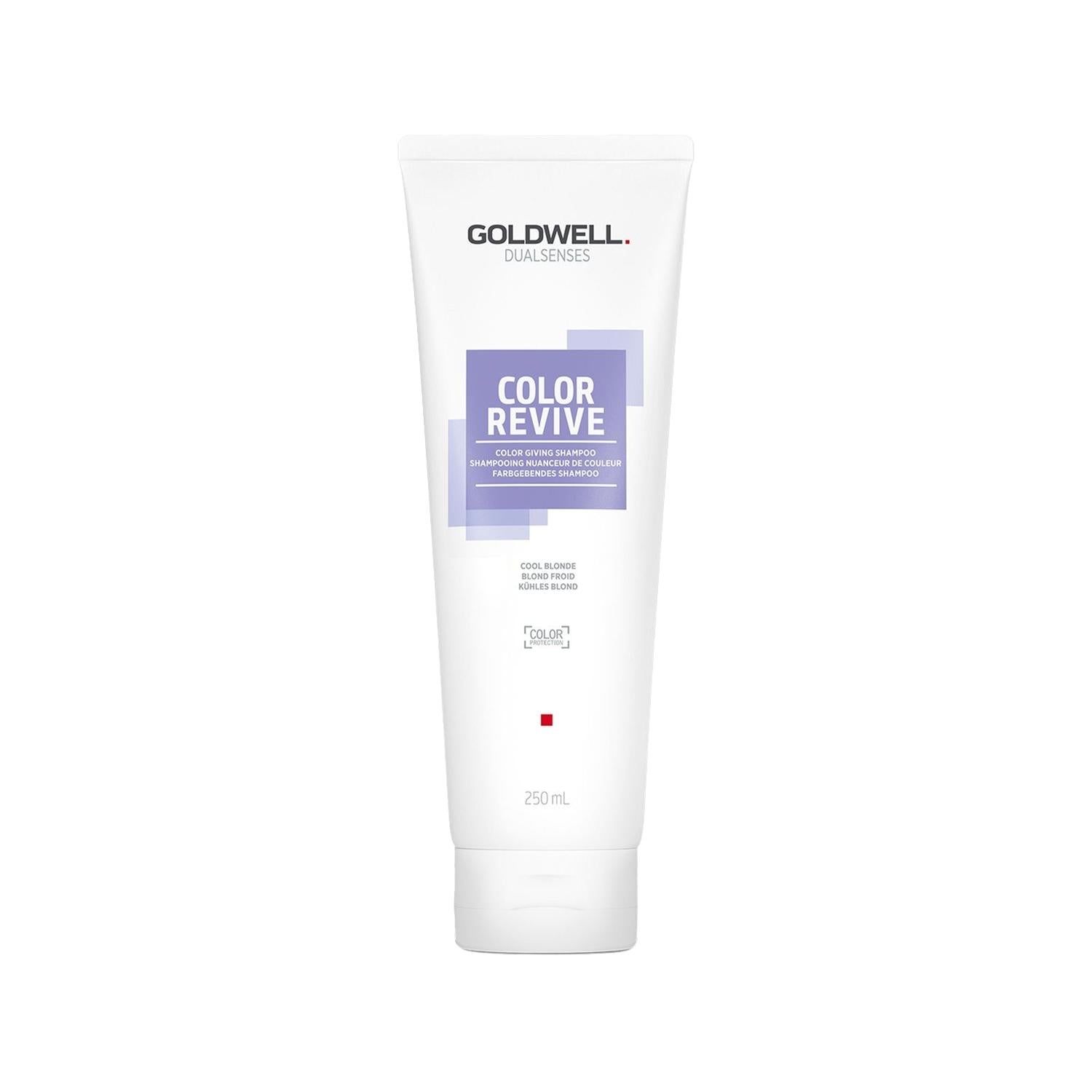 Goldwell Dualsenses Color Revive Shampoo for Blonde Hair - Color-Safe, Sulfate-Free, 8.45 fl oz Goldwell Dualsenses Color Revive Shampoo for Blonde Hair Goldwell Dualsenses Color Revive Shampoo, Shampoo for Colored Blonde Hair, Color-Safe Shampoo, Blonde Hair Care, Color-Treated Hair Shampoo, Sulfate-Free Shampoo, Professional Hair Care, Salon Quality Hair Care, Hair Color Maintenance, Blonde Hair Shampoo, Gentle Shampoo