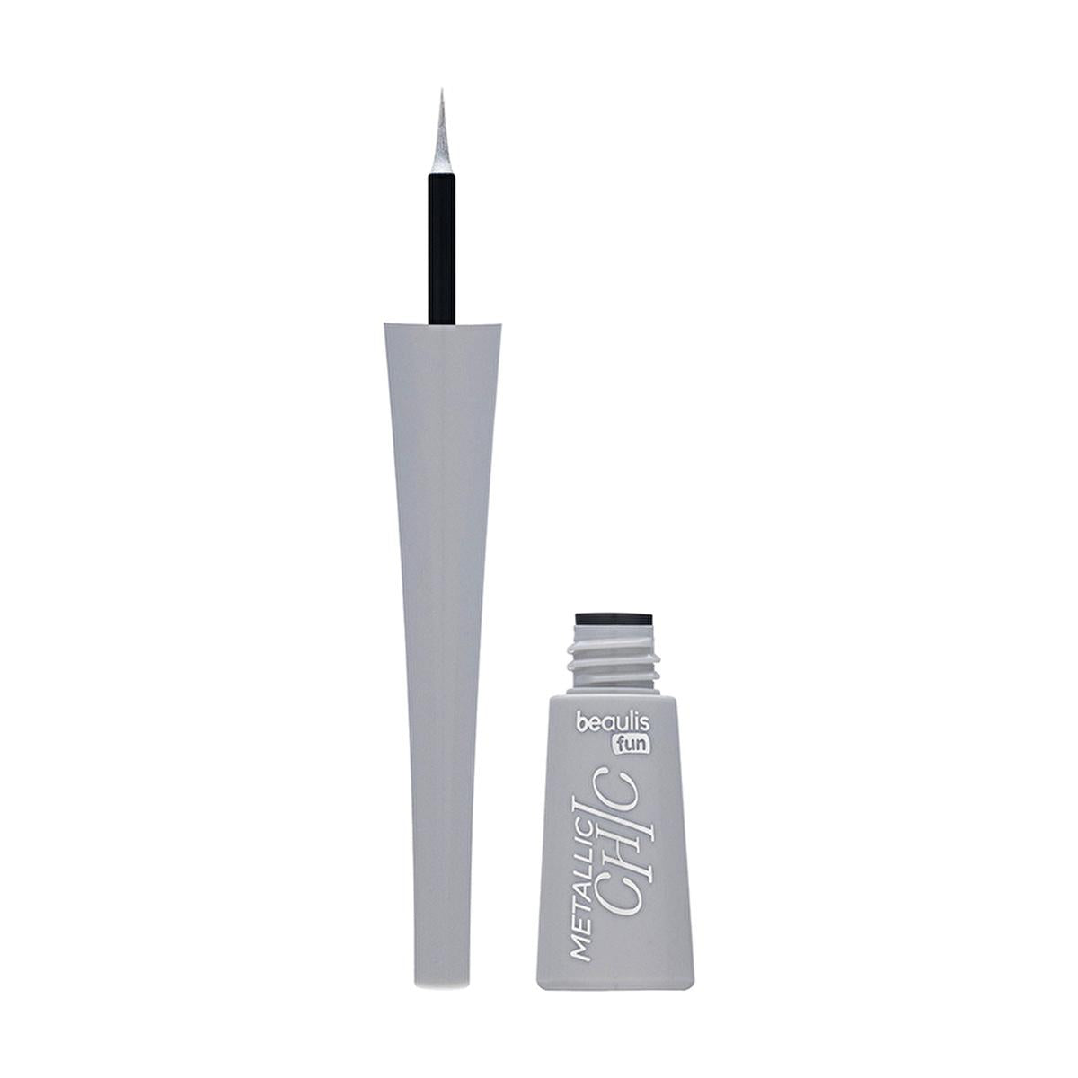 Beaulis Metallic Eyeliner - Sparkly Liquid Eyeliner for Bold Eye Makeup Looks Beaulis Metallic Eyeliner for Bold Eye Makeup metallic eyeliner, liquid eyeliner, Beaulis eyeliner, sparkly eye makeup, glitter eyeliner, makeup, cosmetics, eye makeup, beauty products, glamorous eye look, bold eye makeup, easy-to-apply eyeliner, precise line, vibrant color, long-lasting color