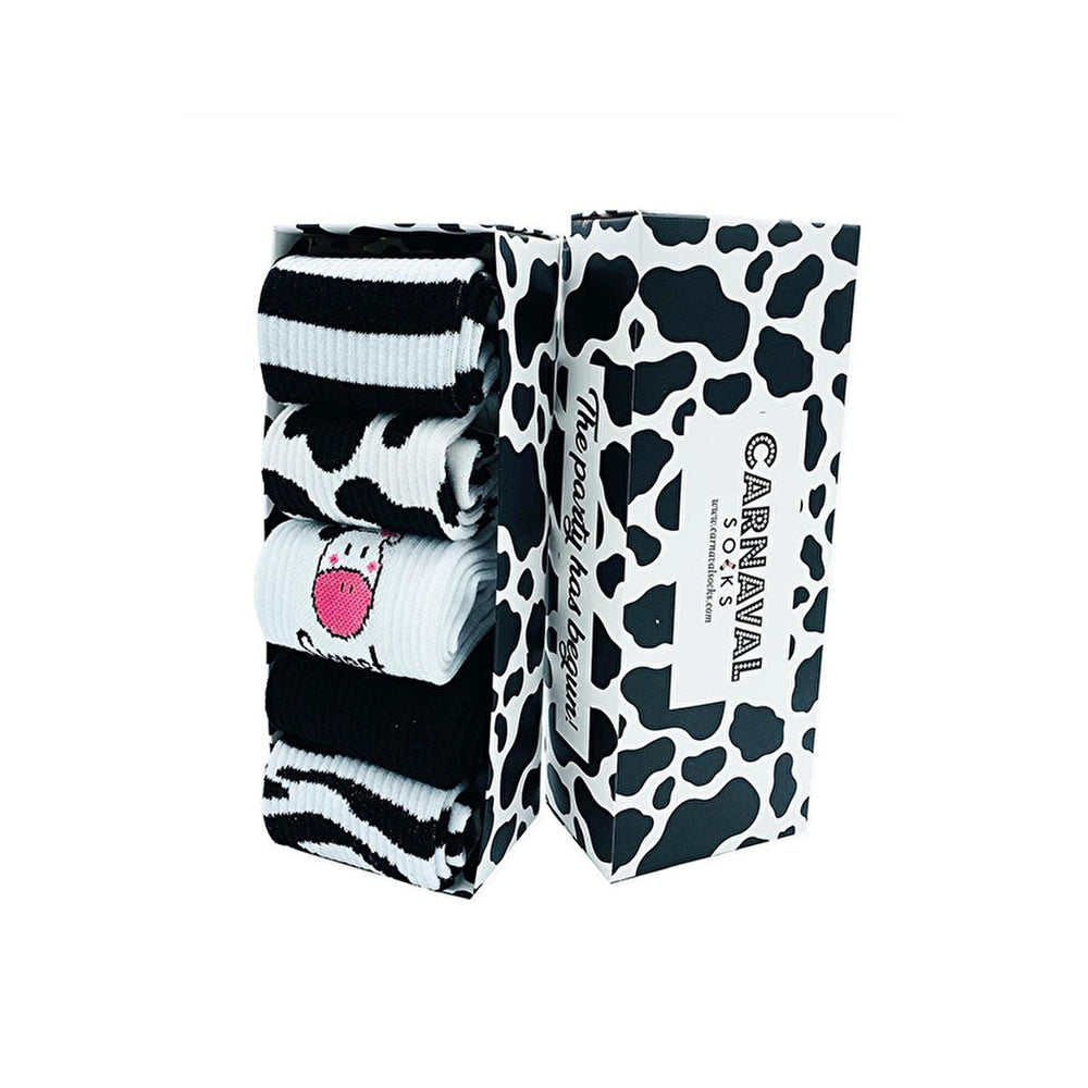 Carnaval Socks 5-Pack Comfortable Cotton Socks for Daily Wear - Milk Cemberler Corap Kutusu - view 6