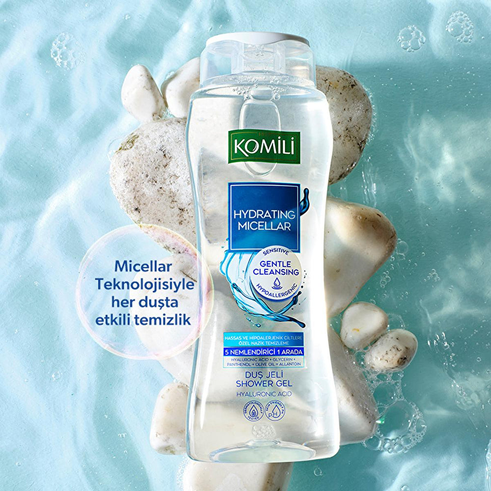 Komili Hydrating Micellar Shower Gel for Sensitive Skin - Gentle Cleansing & Moisturizing - 16.91 fl oz - view 2