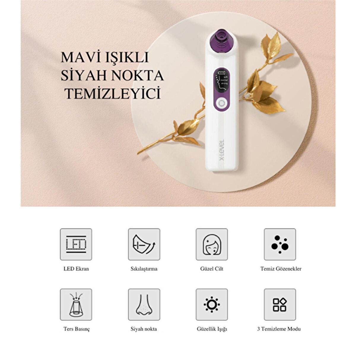 X-Level Facial Cleansing and Massaging Device - Waterproof, Rechargeable, and Adjustable Intensity for Advanced Skincare - X-Shinyachne Mavi Işıklı Siyah Nokta Temizleyici XPC3001 X-Level Facial Cleansing Device - Waterproof & Rechargeable facial cleansing device, massaging facial cleaner, rechargeable facial care, waterproof beauty device, adjustable intensity facial massager, skincare routine, advanced facial cleansing, X-Level, X-Shinyachne Mavi Işıklı Siyah Nokta Temizleyici XPC3001, beauty tech, person