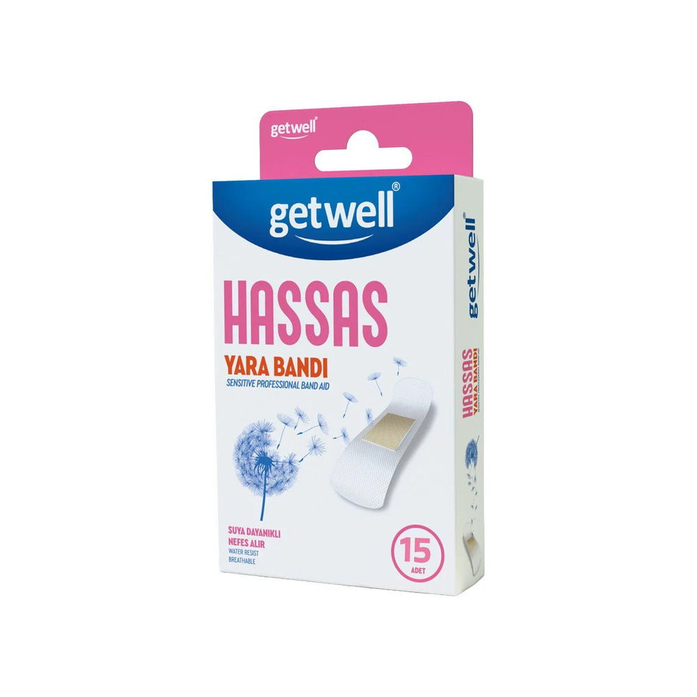 Getwell Sensitive Skin Adhesive Bandage for Cuts & Scrapes 1 Unit