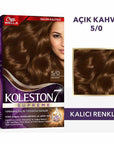 Wella Koleston Supreme 5/0 Light Brown Hair Dye Kit: Gray Coverage, Intense Color & Conditioning, Permanent At-Home Hair Color Wella Koleston Light Brown Hair Dye: Gray Coverage & Intense Color hair dye, hair color, at home hair color, gray hair coverage, light brown hair dye, Wella Koleston, permanent hair color, hair coloring kit, hair dye with conditioner, hair color for women, hair color for gray coverage, hair dye for gray hair, light brown hair, at-home hair color, Wella hair dye, Koleston Supreme, ha