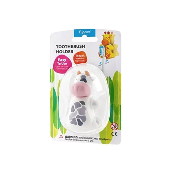 Flipper Fun Elephant Toothbrush Holder - Hygienic Storage for Kids, Bathroom Organization - image 3