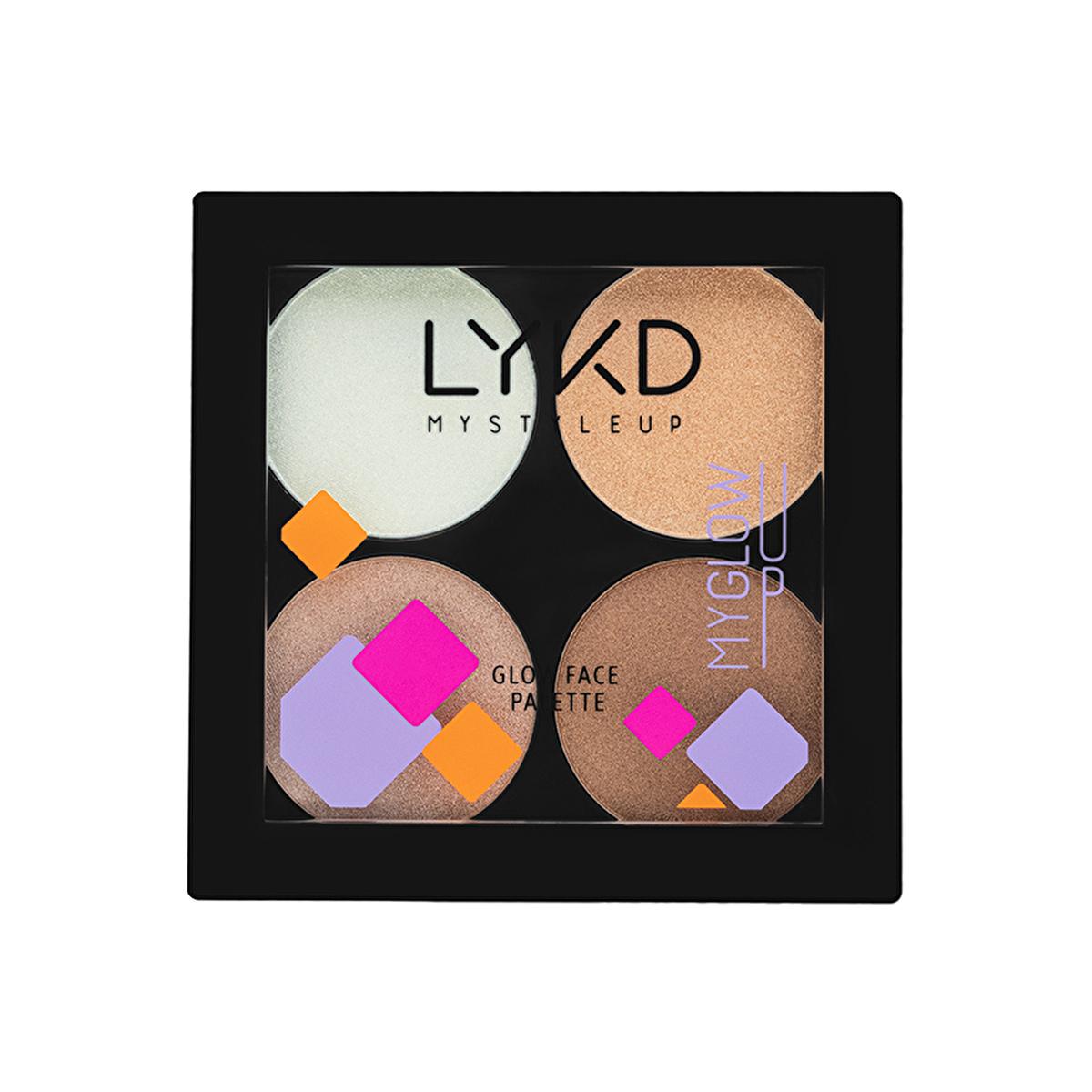 LYKD Highlighter Face Palette - Radiant Glow for All Skin Tones - Makeup Highlighter LYKD Highlighter Face Palette - Radiant Glow Makeup Highlighter Face Palette, LYKD Aydınlatıcı Yüz Paleti, Makeup highlighter, Face glow palette, Radiant skin makeup, Makeup for glow, Natural highlighter, Long-lasting highlighter, Easy blend highlighter, Various skin tones highlighter, Gift for makeup lovers, Daily makeup essentials