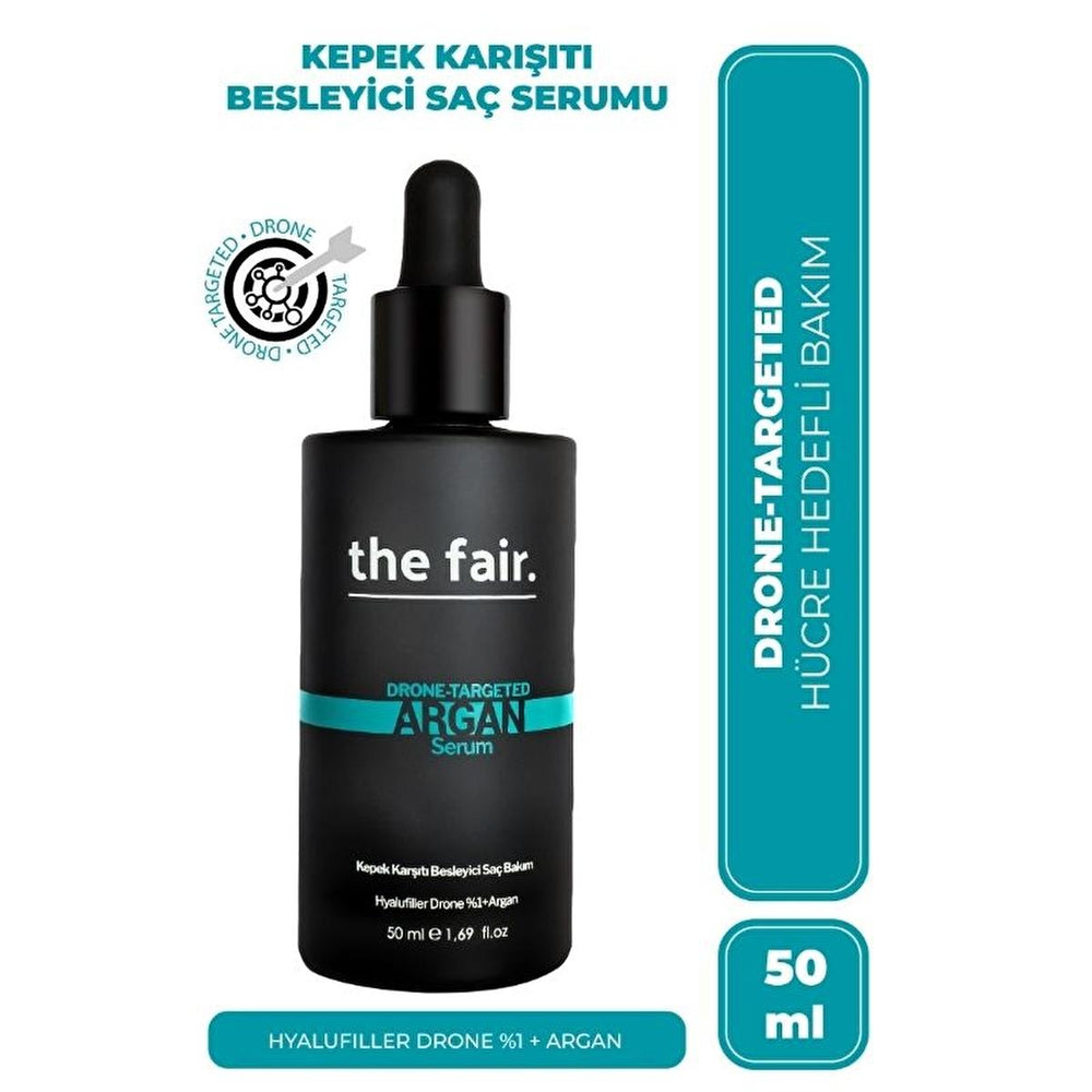 the fair. Drone-Targeted Argan Hair Serum 50ml - Nourishing Vegan Formula for All Hair Types - view 6