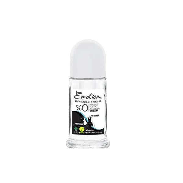 Emotion Invisible Fresh Roll-On Deodorant - Natural, Vegan, Aluminum-Free, 1.69 fl oz Emotion Invisible Fresh Deodorant - Natural & Vegan natural deodorant, vegan roll-on, aluminum-free deodorant, paraben-free personal care, invisible fresh deodorant, roll-on deodorant, sensitive skin care, natural personal care, vegan personal care, aluminum-free, paraben-free, powder-free deodorant, naturally sourced deodorant, confidence in freshness, long-lasting freshness