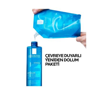 La Roche Posay Effaclar Gel 400ml Refill - Gentle Facial Cleansing for Acne-Prone Skin - image 5