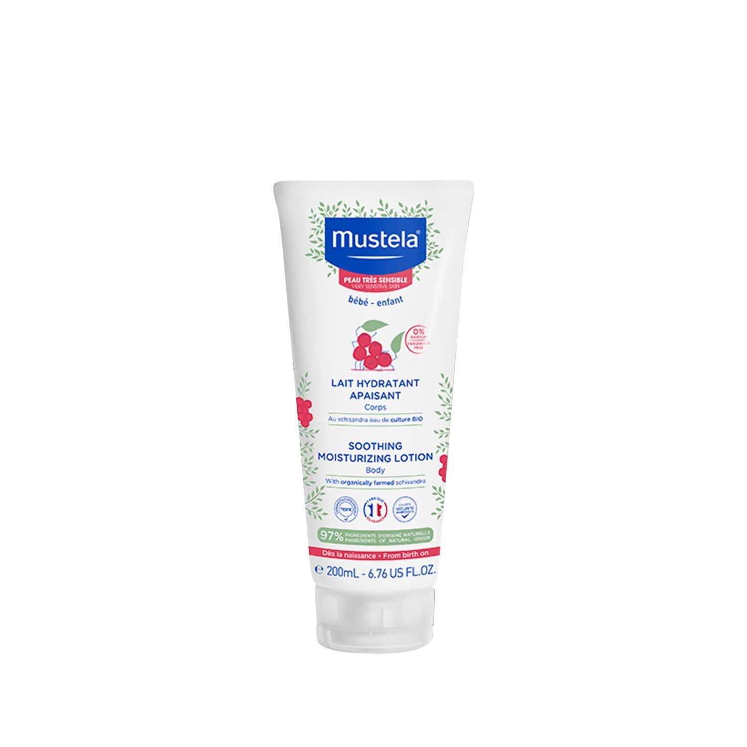Mustela Moisturizing Body Lotion for Very Sensitive Skin - Gentle, Hydrating, 6.76 fl oz Mustela Moisturizing Body Lotion for Sensitive Skin moisturizing body lotion, sensitive skin care, Mustela body lotion, gentle moisturizer, hydrating lotion for sensitive skin, skincare for sensitive skin, baby skincare, gentle skincare, Mustela skincare, body moisturizer, sensitive skin moisturizer