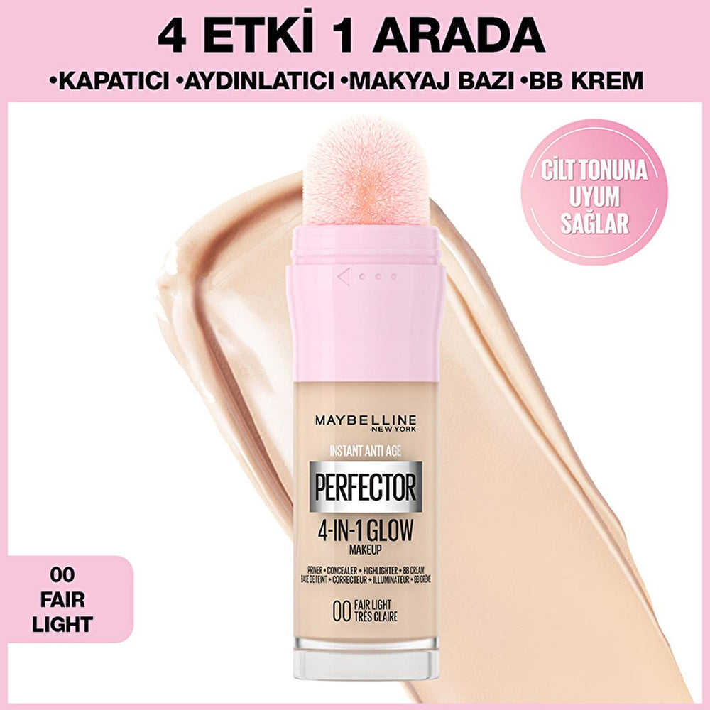 Maybelline New York Instant Perfector Glow Foundation Makeup - Lightweight, Radiant Finish, Easy Application - Foundation