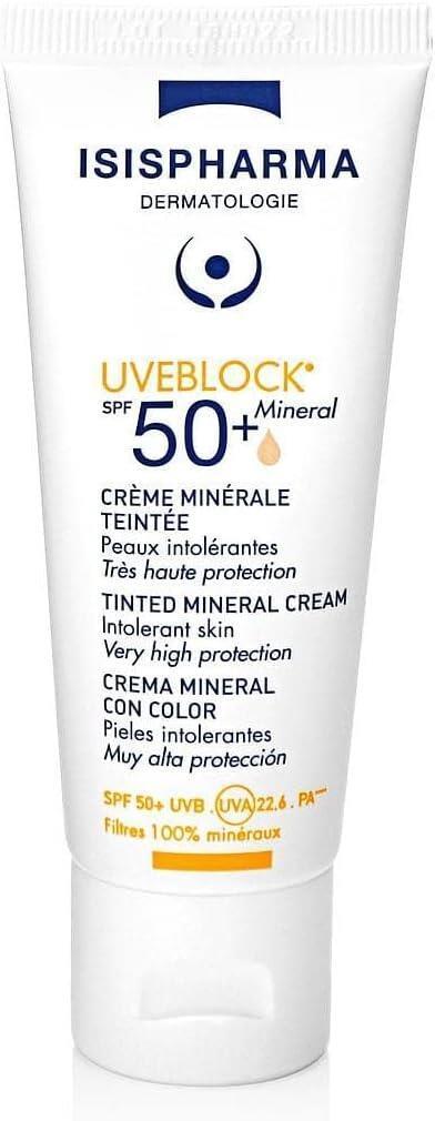 Isis Pharma Uveblock SPF 50+ Tinted Mineral Sunscreen Cream for Sensitive Skin - 1.35 fl oz Isis Pharma Uveblock SPF 50+ Tinted Mineral Sunscreen for Sensitive Skin mineral sunscreen, SPF 50+, tinted sunscreen, sensitive skin sunscreen, UVA-UVB protection, Isis Pharma, skincare, sun protection, dermatologically tested, cosmetic tint, lightweight texture, photostable, beach essentials, hiking gear, daily skincare, natural sun protection