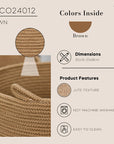 Coco Clementine 2-Piece Jute Storage Baskets Set - Eco-Friendly Home Organization Solution - view 5