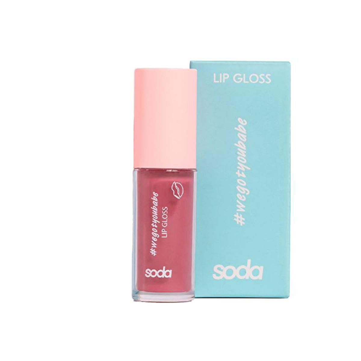 Soda Lip Gloss - Long Lasting, Non-Sticky, Vibrant Lip Color - Nudie Cutie 006 Soda Lip Gloss - Long Lasting & Non-Sticky Lip Gloss, Long Lasting Lip Gloss, Non-Sticky Lip Gloss, Vibrant Lip Color, Layerable Lip Gloss, Cosmetics, Makeup, Lip Care, Beauty Products, Nudie Cutie 006, Soda Lip Gloss