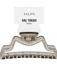 Eklips Curved Claw Clip for Secure Hold Smoked Grey