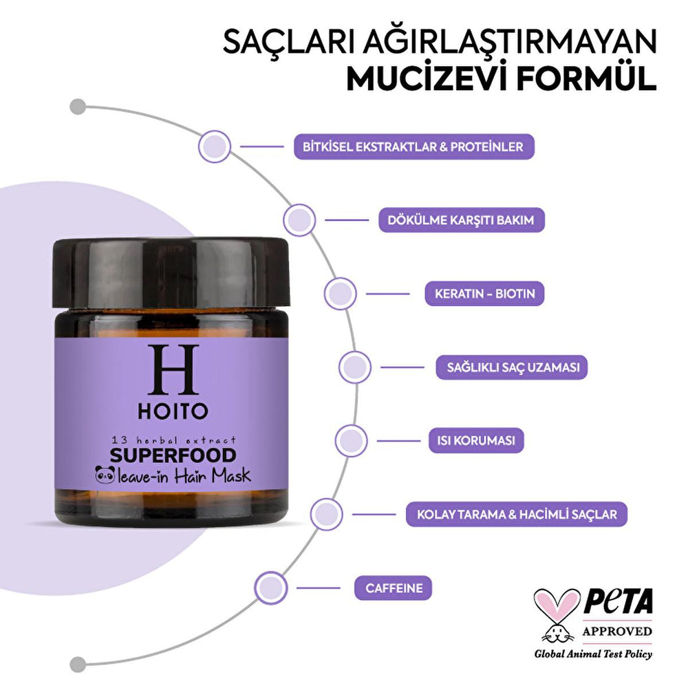 Hoito Superfood Leave-In Hair Mask: Repair, Protect & Detangle Damaged Hair - Anti-Frizz, Heat & Color Safe Treatment (3.38 fl oz) Hoito Leave-In Hair Mask: Repair, Protect & Detangle! leave-in hair mask, hair repair mask, anti-frizz hair treatment, heat protectant spray, split end repair treatment, color safe hair mask, damaged hair treatment, Hoito leave-in mask, hair mask, hair treatment, anti-frizz, heat protection, split end repair, color safe, damaged hair, nourishing, softening, detangling, hair care