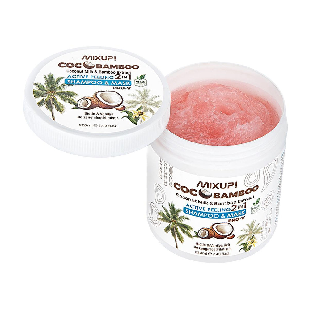 Mixup. CocoBamboo 2-in-1 Shampoo and Hair Mask - Natural Moisturizing Hair Care with Coconut Oil and Bamboo Extract - view 2