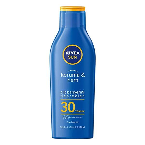 Nivea Sunscreen Lotion SPF 30 - Moisturizing, Water-Resistant, UVA & UVB Protection for Outdoor Activities Nivea Sunscreen Lotion SPF 30 - Moisturizing & Water-Resistant sunscreen lotion, SPF 30, moisturizing sunscreen, water-resistant sunscreen, dermatologically tested, Nivea sun protection, UVA and UVB protection, outdoor activities, skin protection, moisturizing, environmentally friendly, microplastic-free, oxybenzone-free, Octinoxate-free