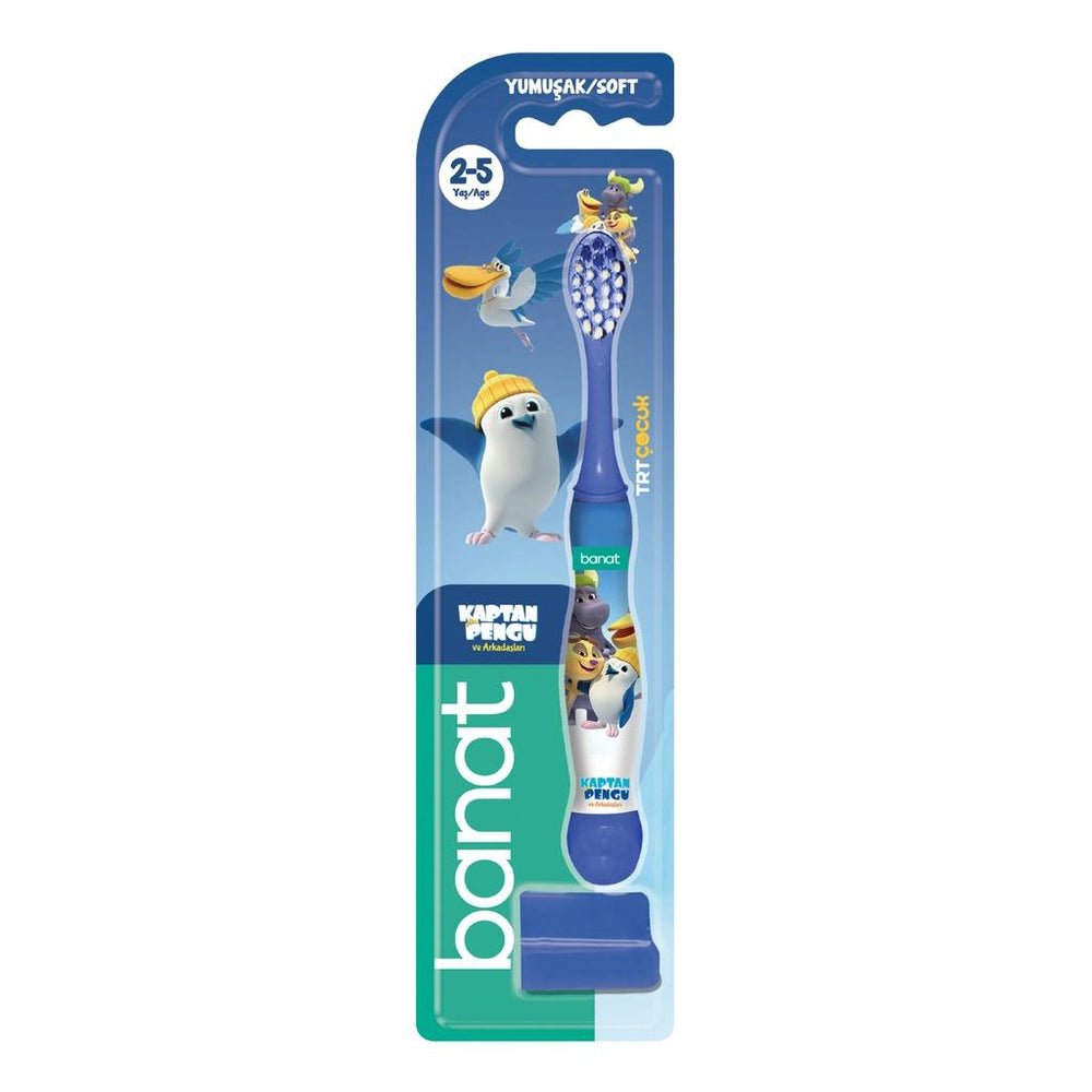 Banat Captain Penguin Soft Kids Toothbrush