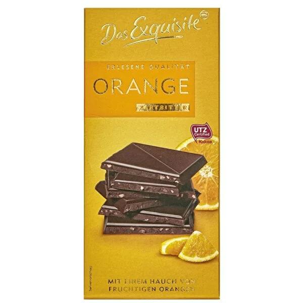 Das Exquisite Dark Chocolate Orange, Gourmet Bitter Chocolate with Real Orange Granules - 50% Cocoa, Natural Vanilla, 100g Das Dark Chocolate Orange - 50% Cocoa, Gourmet Bitter Treat dark chocolate, orange chocolate, bitter chocolate, chocolate orange, gourmet chocolate, artisan chocolate, high cocoa chocolate, dark chocolate with orange granules, chocolate, confectionery, flavored chocolate, natural flavors, high cocoa content, 50% cocoa, orange granules, natural vanilla flavor, sunflower lecithin, citric 
