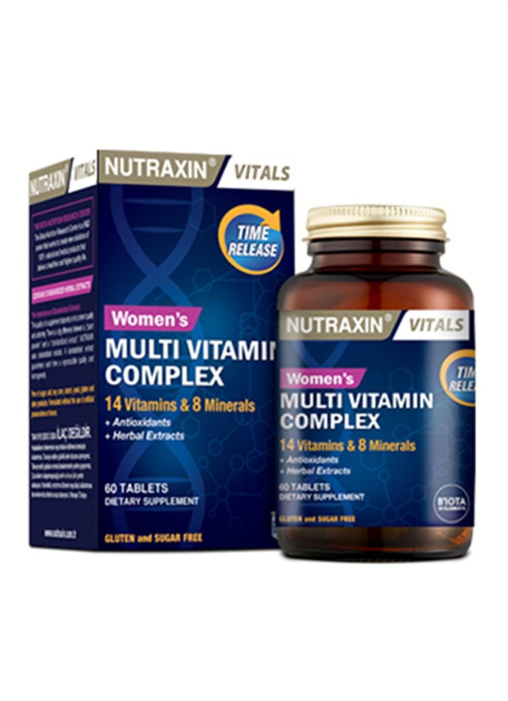 Nutraxin Women's Multivitamin Mineral Complex Supplement - 60 Tablets for Overall Health & Wellness - Vitamin & Supplement