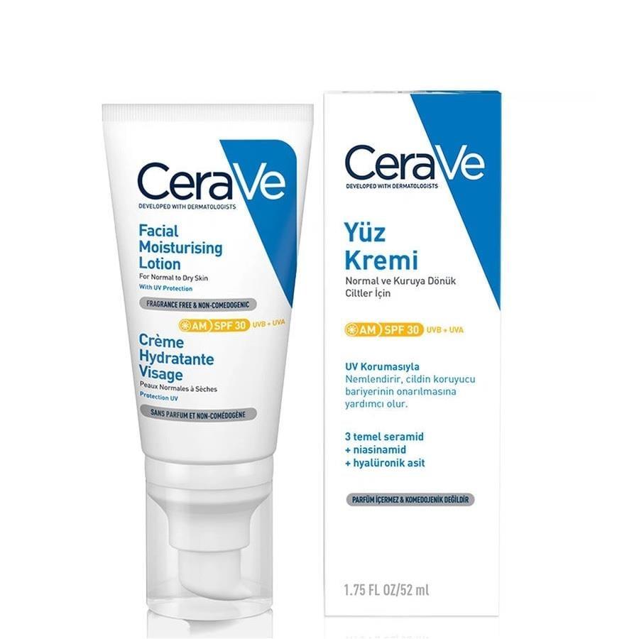 cerave face cream spf 30 52 ml, hydrating face cream with SPF protection, moisturizing skin cream CeraVe Face Cream SPF 30 - Moisturizing | 52 ml CeraVe Face Cream SPF 30 - Moisturizing | 52 ml cerave, face-cream, spf30, moisturizer, normal-skin, dry-skin, ultra-hydration, sun-protection, daily-care, ai-generated