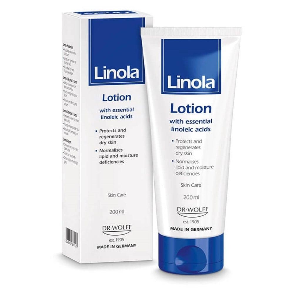 Linola Moisturizing Lotion for Dry, Sensitive Skin - 200ml, Enriched with Linoleic Acid, Non-Greasy, Daily Body Care Linola Moisturizing Lotion for Dry Skin - 200ml moisturizing lotion for dry skin, sensitive skin care, linoleic acid skincare, natural skincare products, daily body lotion, skincare for dry skin, non-greasy lotion, body care, hydration, skin health, sensitive skin solutions, natural ingredients