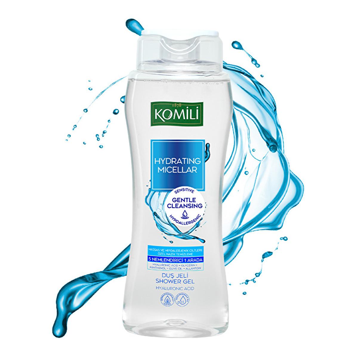 Komili Hydrating Micellar Shower Gel for Sensitive Skin - Gentle Cleansing & Moisturizing - 16.91 fl oz Komili Hydrating Micellar Shower Gel - Gentle & Moisturizing hydrating micellar shower gel, sensitive skin care, gentle cleansing products, dermatologically tested shower gel, hypoallergenic shower gel, micellar technology, moisturizing shower gel, skin hydration, gentle cleansing, sensitive skin solutions, skincare essentials