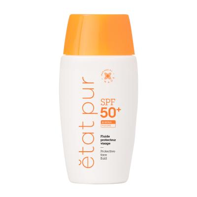 Etat Pur Mineral Fluid SPF 50+ Sunscreen for Sensitive Skin - Broad Spectrum Protection, Natural & Paraben-Free Etat Pur Mineral Fluid SPF 50+ Sunscreen - Natural & Broad Spectrum mineral sunscreen, SPF 50+ sun protection, sensitive skin friendly, dermatologically tested, paraben-free sunscreen, natural sunscreen, broad-spectrum sunblock, Etat Pur, skincare, sun protection, natural ingredients, gentle skincare, everyday sun care, outdoor activities, beach essentials, hiking gear, skincare routine, sun damag