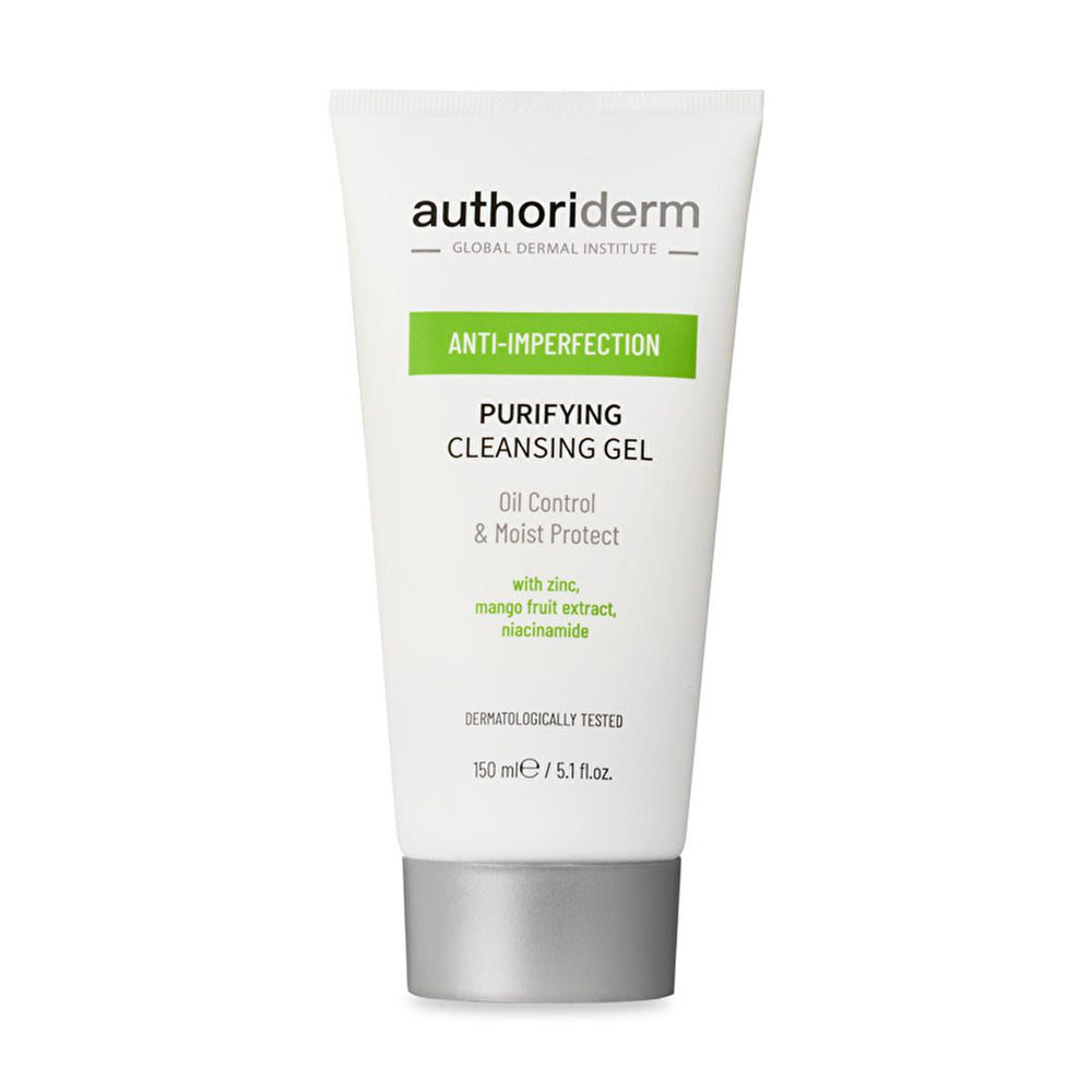 Authoriderm: Gentle Cleansing Gel for Oily & Combination Skin - Control Shine, Minimize Pores, Purifying Facial Wash, Reduce Sebum - 150ml Authoriderm Cleansing Gel: Oily Skin? Control Shine & Purify! cleansing gel for oily skin, facial cleanser for combination skin, shine control cleanser, purifying facial wash, sebum control cleanser, gentle face wash oily skin, Authoriderm cleansing gel, oil control face wash, pore cleansing gel, face wash for oily and acne prone skin, facial cleanser, oily skin care, co