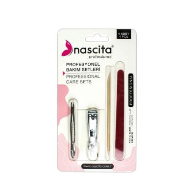 nascita-nail-care-set-4-piece, nail-care-tools-included-in-the-set Nascita Nail Care Set - 4 Piece Professional Kit | 21 Nascita Nail Care Set - 4 Piece Professional Kit nail-care, nail-tools, beauty-tools, manicure-set, grooming-tools, wooden-cuticle-pusher, nail-clipper, tweezers, nascita, ai-generated