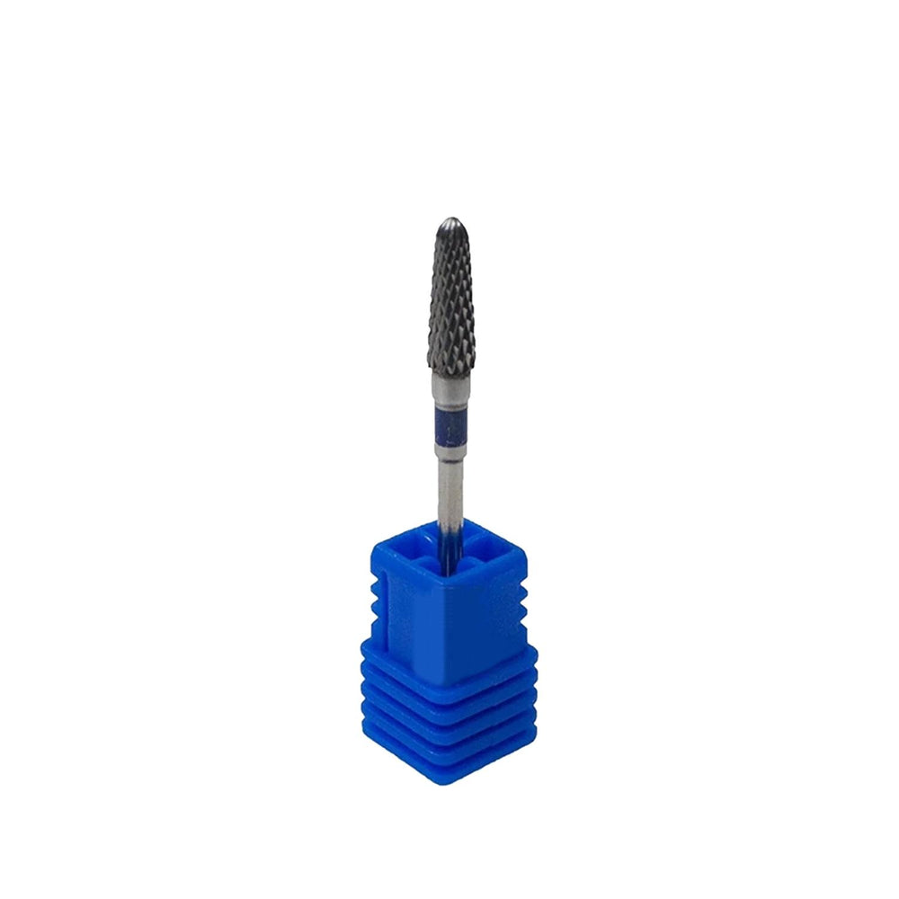 Trina Tungsten Carbide Nail Drill Bit - Durable Conical Shaped for Artificial Nail Shaping & Filing - Professional Nail Care Tool Trina Tungsten Carbide Nail Drill Bit for Artificial Nail Shaping nail drill bit, tungsten carbide nail bit, artificial nail shaping tool, nail care professional equipment, DIY nail care tools, nail technician supplies, beauty professional tools, tungsten carbide construction, conical nail bit, blue color coded nail bit, nail art tools, nail design tools, precision nail shaping