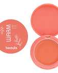 Beaulis Cream Blush - Natural Makeup, Long Lasting, Easy Application - Warm It Krem Allık 238 Autumn Sunset - Blush
