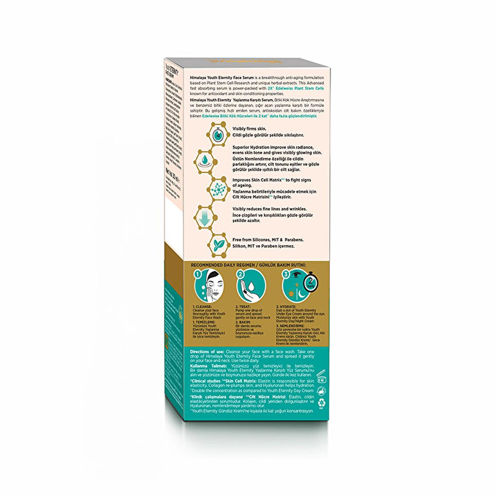 Himalaya Youth Eternity Anti-Aging Serum - Anti-Aging Benefits, Hydrating, Skin Firming Serum for Aging Skin - Face Serum