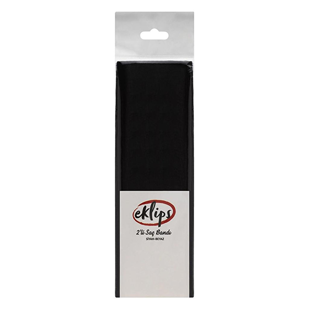 Eklips Black and White Hairbands for Daily Styling 2 Pack