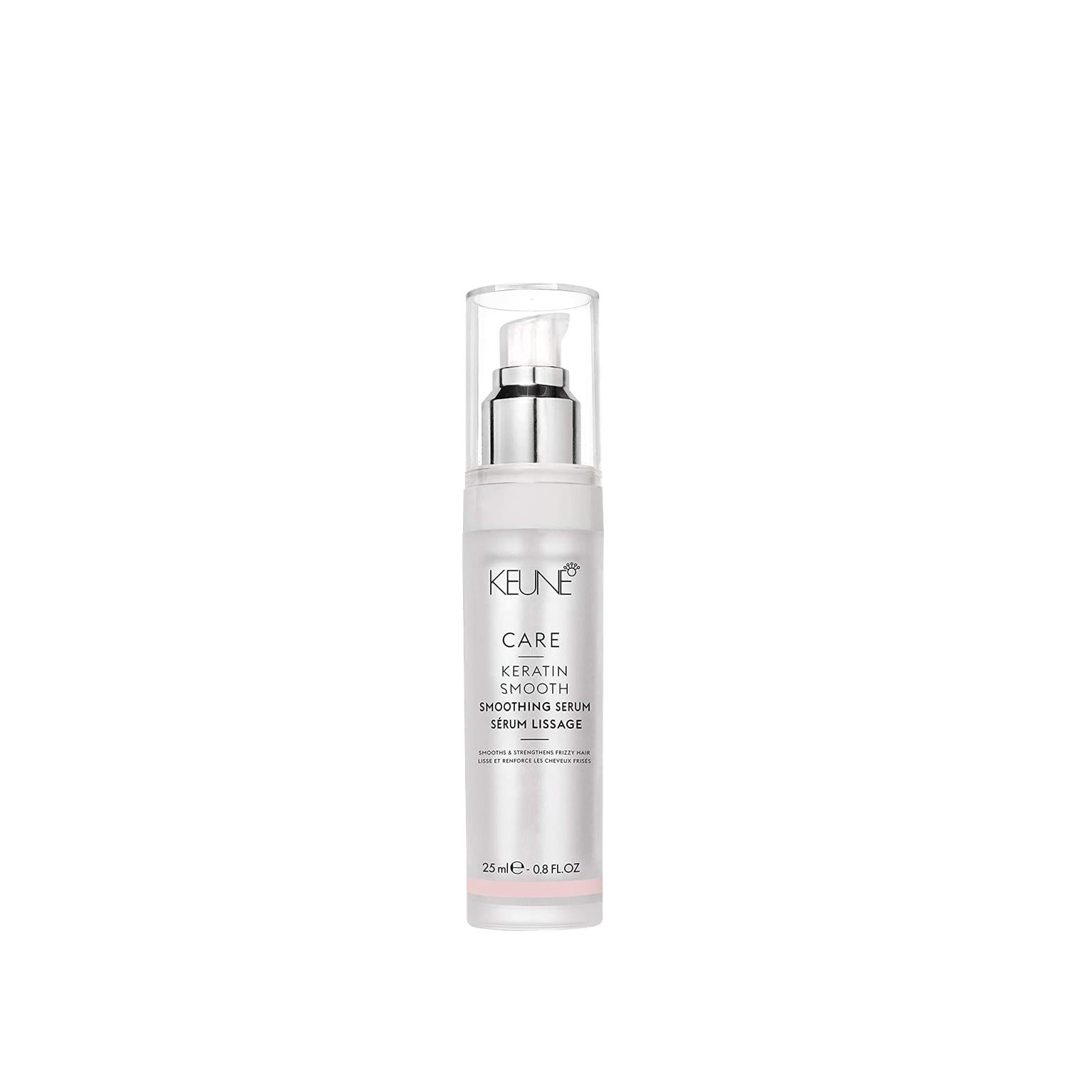 Keune Keratin Smooth Serum - Smoothing Keratin Hair Serum for Frizz Control, 0.85 fl oz Keune Keratin Smooth Serum for Frizz Control Keune Keratin Smooth Serum, hair smoothing serum, keratin hair care, hair serum for frizz control, Keune hair products, hair care, frizz control, smoothing serum, keratin serum, hair nourishment, salon-quality hair care, travel-sized hair products