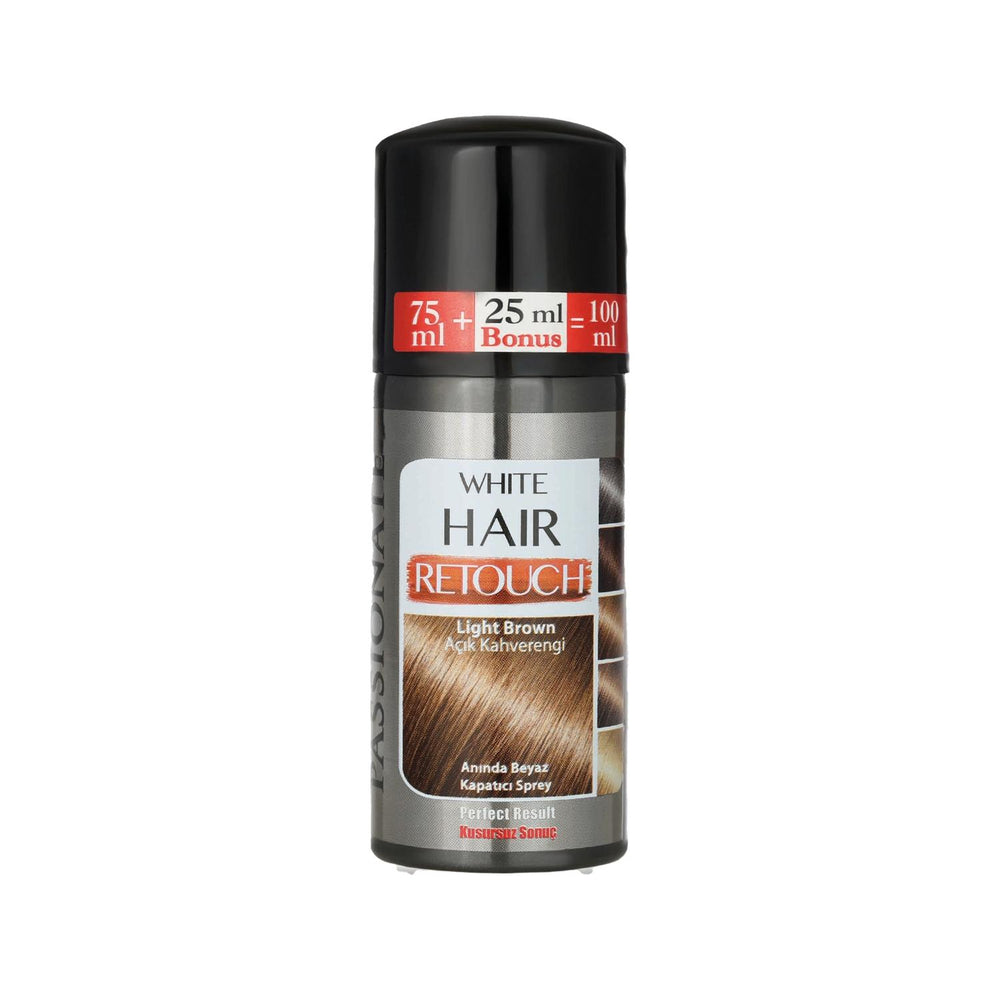 Passionate Instant Whitening Spray Light Brown 100ml - Temporary Stain Cover-Up Cosmetic Passionate Instant Whitening Spray - Light Brown instant whitening spray, cosmetic whitening, temporary stain cover-up, light brown cosmetic spray, whitening cosmetic product, cosmetic spray, stain concealer, quick fix cosmetics, beauty enhancement products, personal care