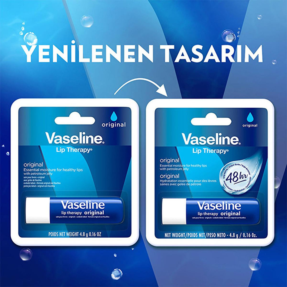 Vaseline Lip Therapy Original Lip Care Balm - 48 Hour Moisturizing Relief for Dry, Chapped Lips - Long Lasting - view 3